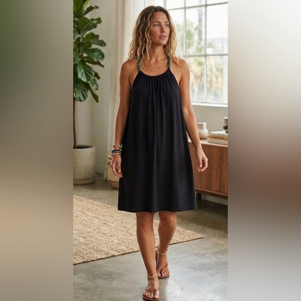 Black Halter Maxi Dress